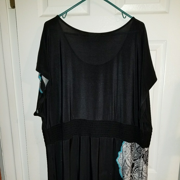 Black Stretch Knit Dress - Picture 3 of 4